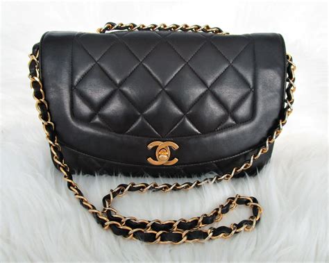 chanel black diana bag|Chanel diana bag price.